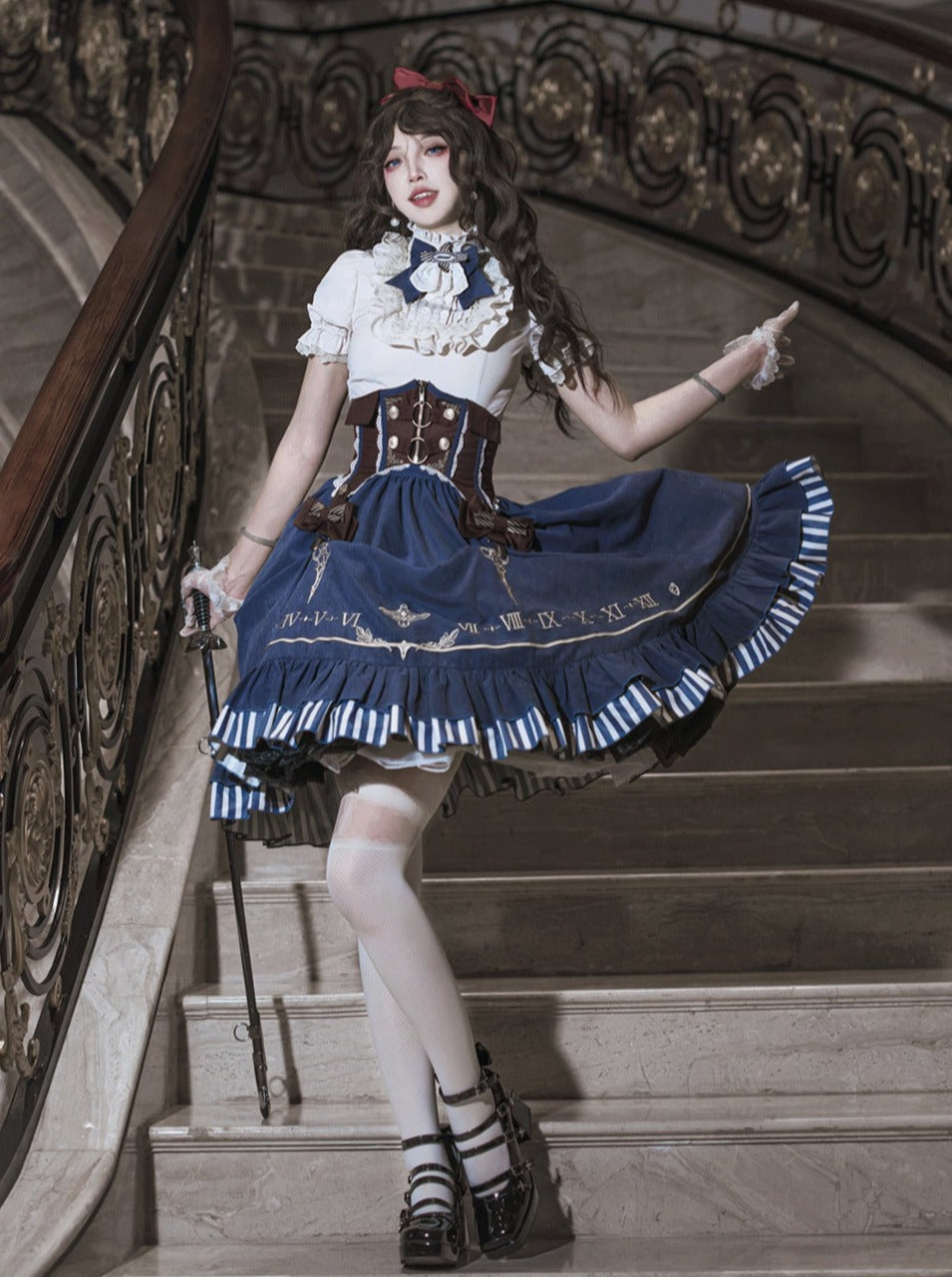 [pre-order] Lolita Retro Shirt + Belt + Skirt