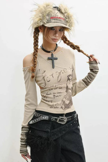 Slim Fit Off Shoulder Top