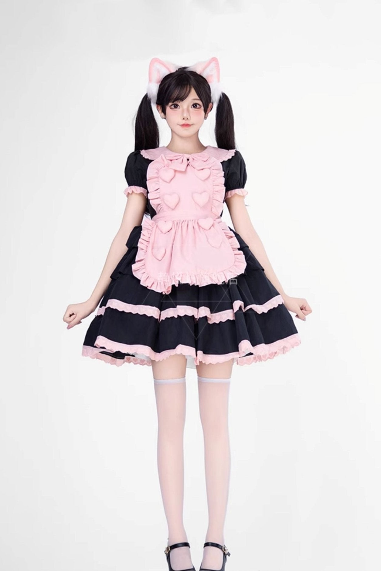 Black Pink Sweet Lolita Set