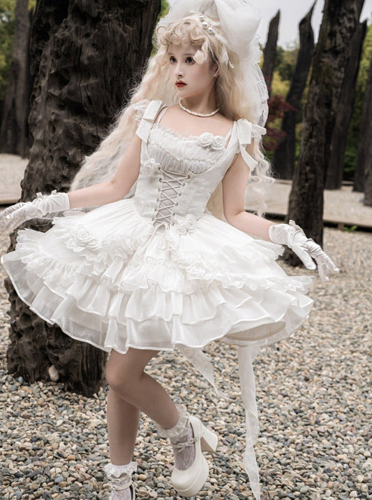Wedding Rose Short Dress