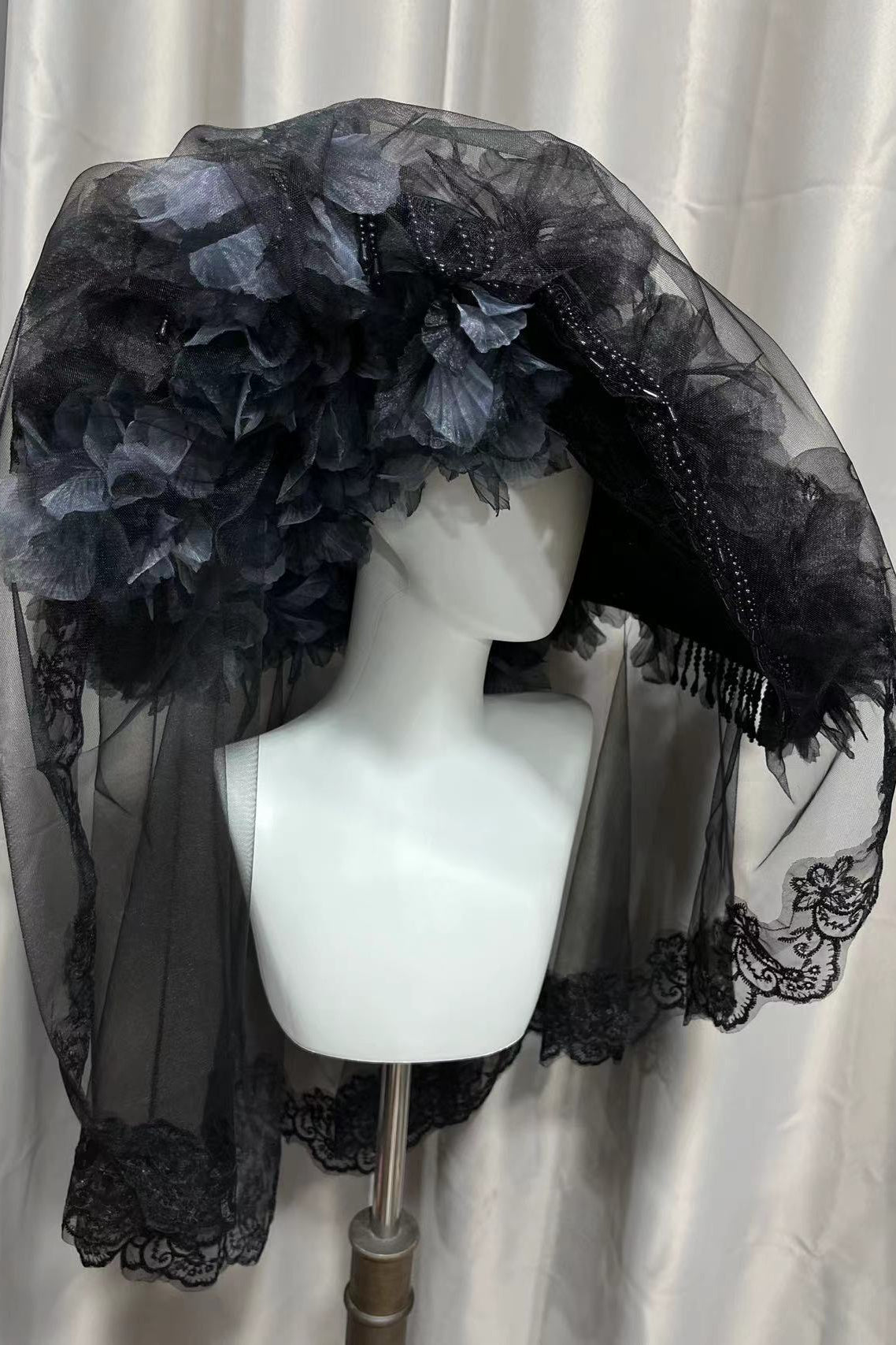 Dark Flower Lolita Gothic Hat