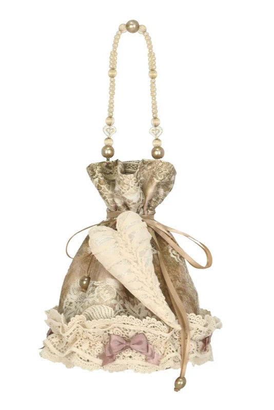 Retro Elegance Drawstring Handbag