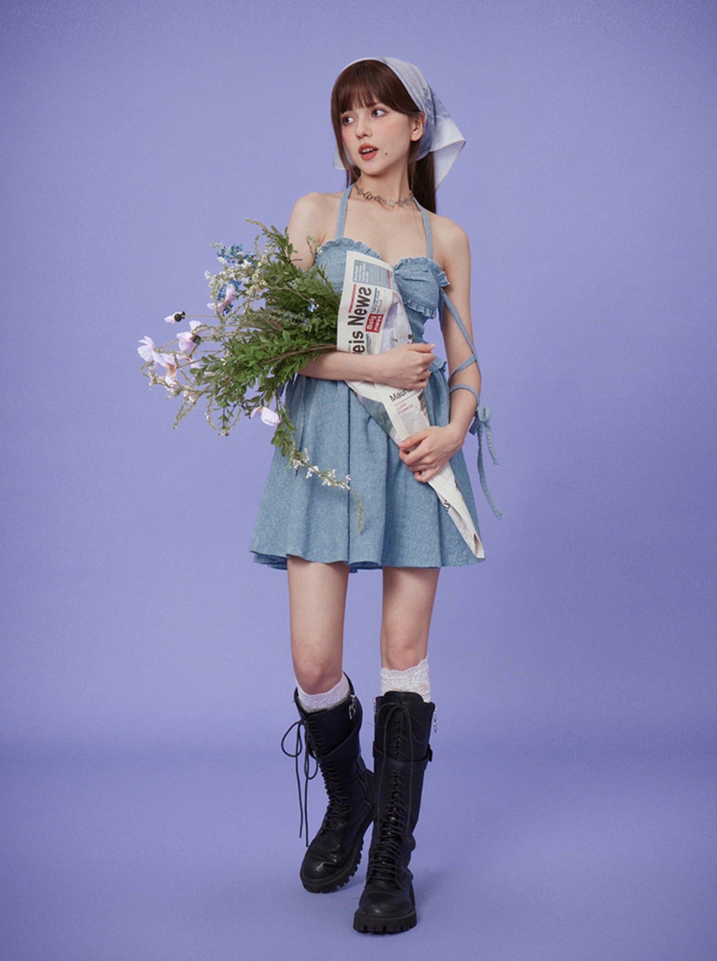 Pleated Texture Romantic Dress
