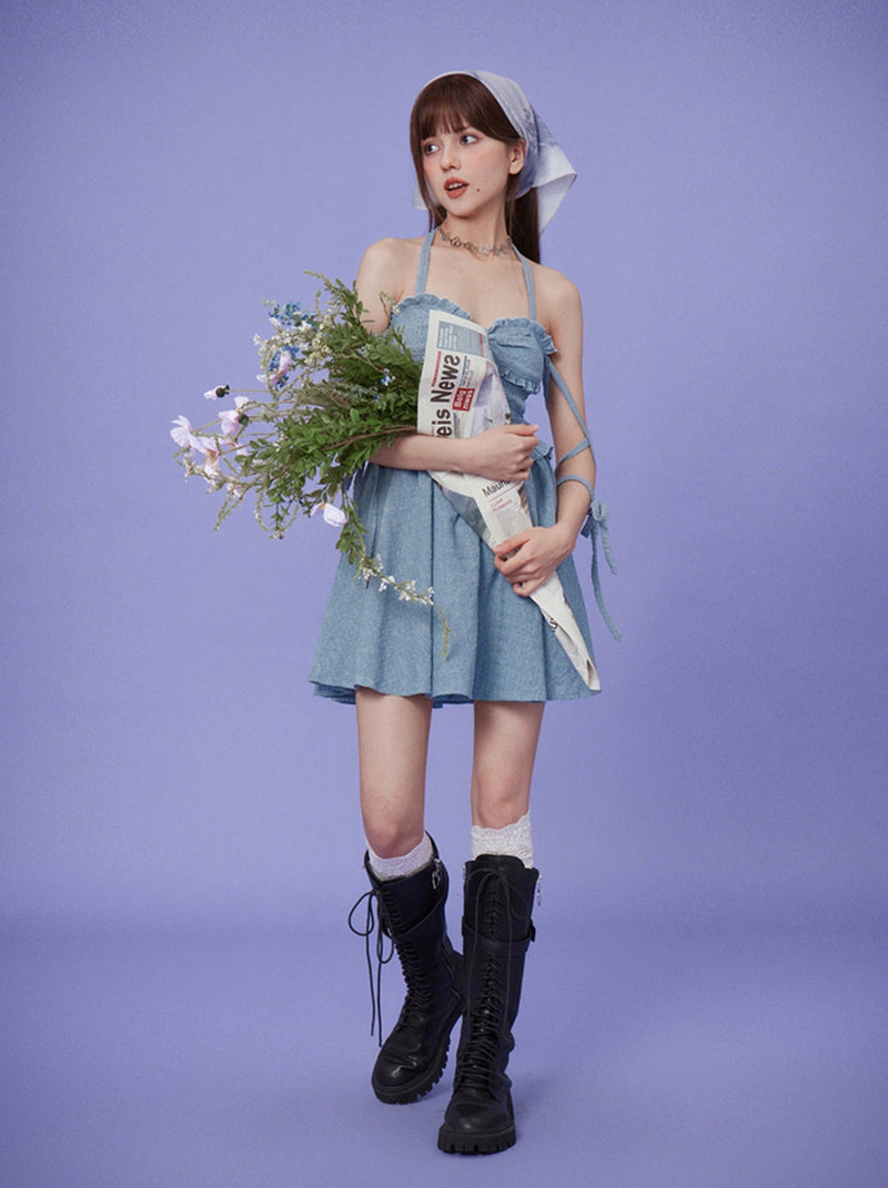 Pleated Texture Romantic Dress