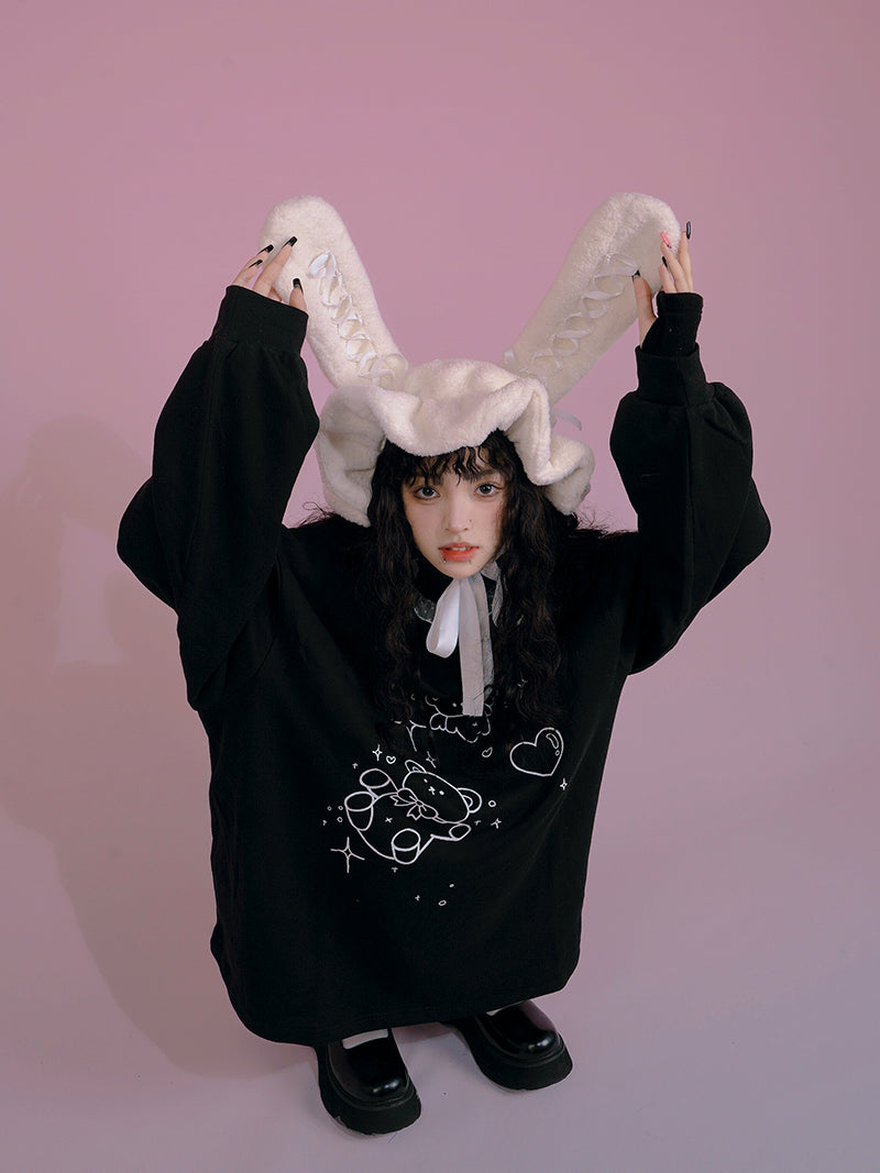 Lace-up Rabbit Snow Hat