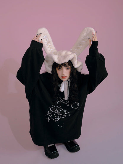 Lace-up Rabbit Snow Hat