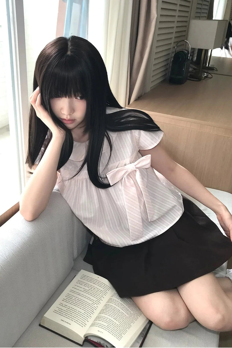 Striped Ribbon Top