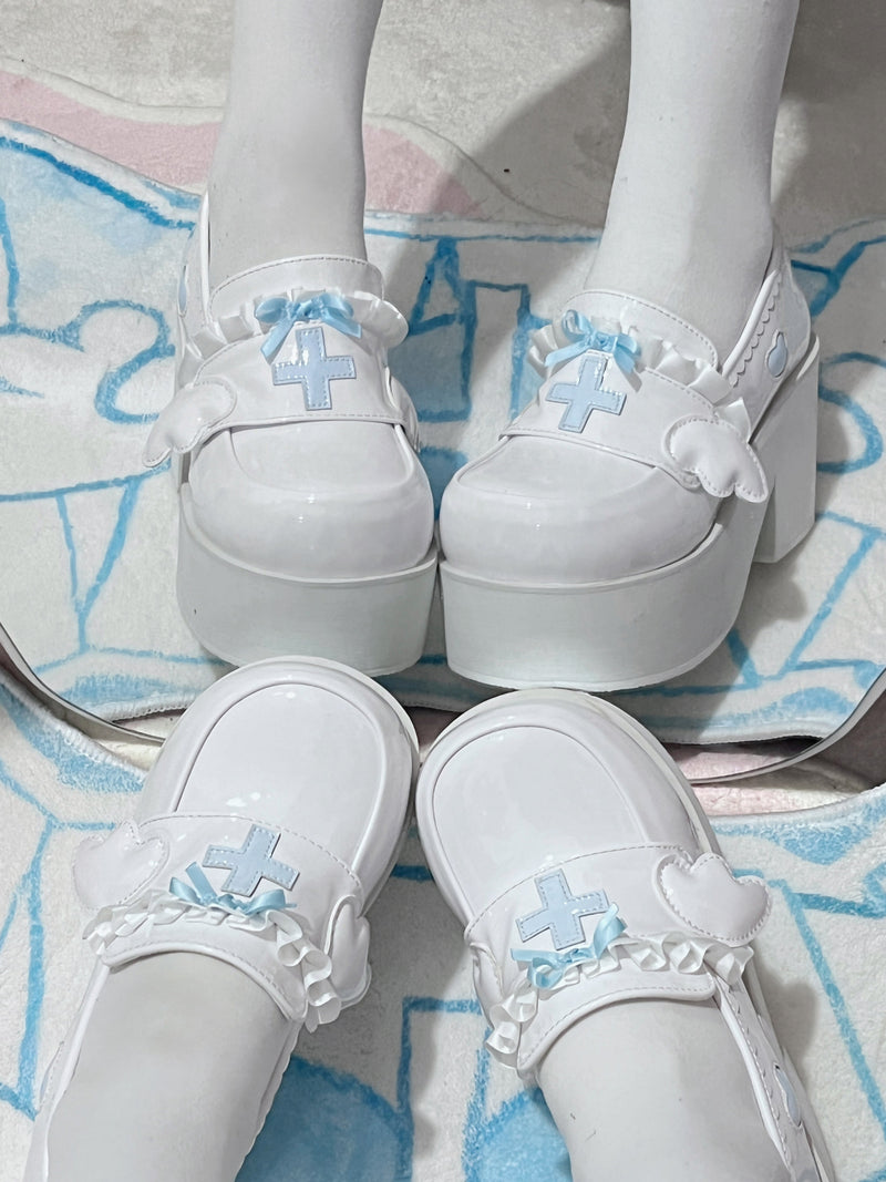 [angel Style] Medical Lace Platform Shoes
