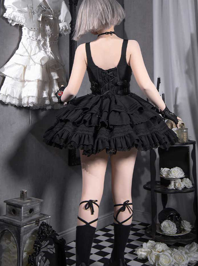 Contract Cross Gothic Short Sweet Dress