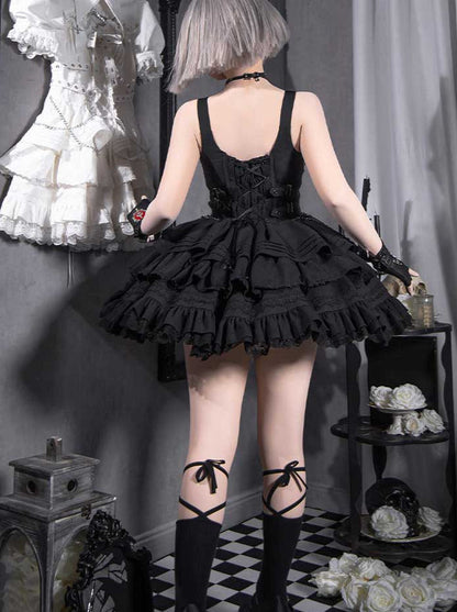 Contract Cross Gothic Short Sweet Dress