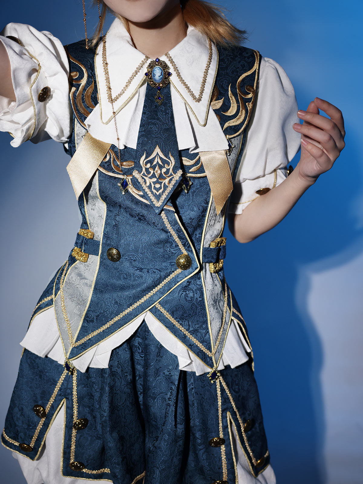 Forever Island Prince Lolita Top + Balloon Pants + Vest