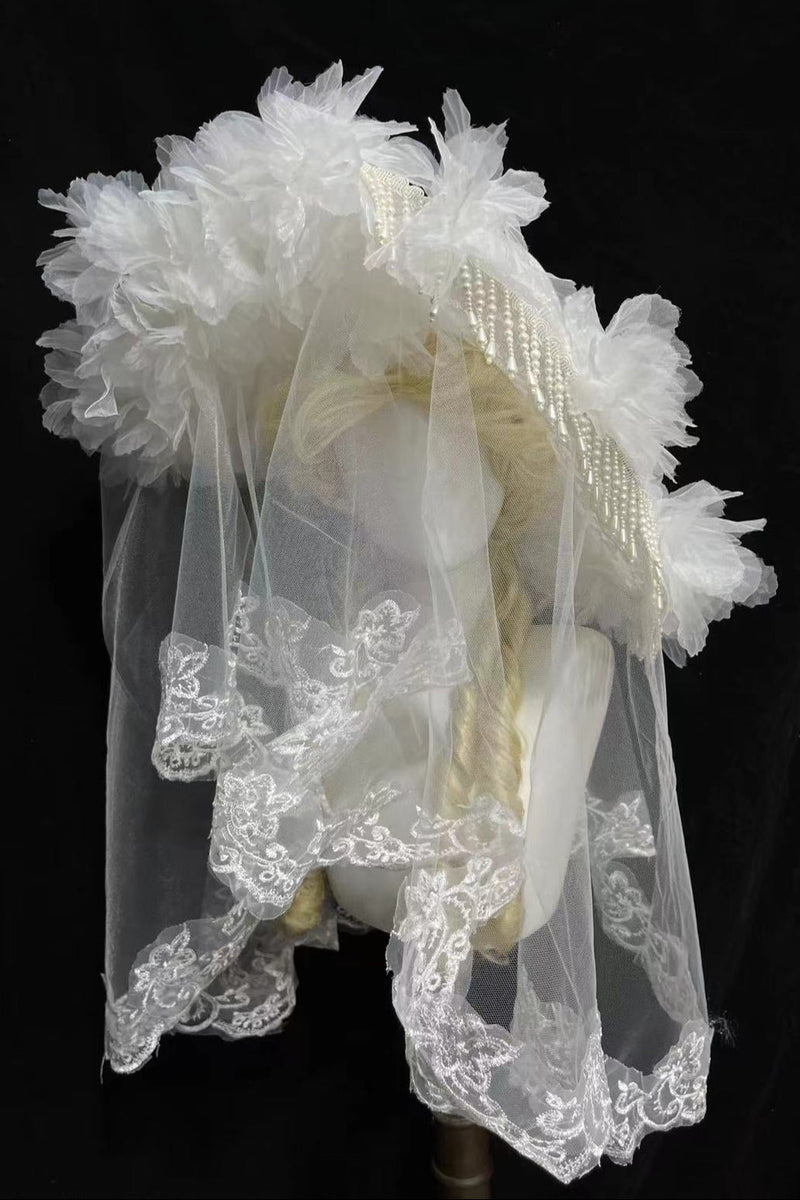 Dark Flower Lolita Gothic Hat