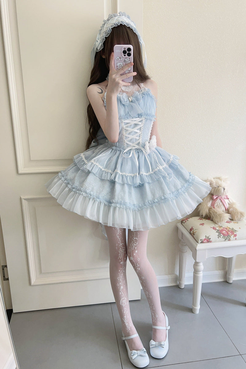 Halter Neck Sleeveless Sugar Lolita Dress