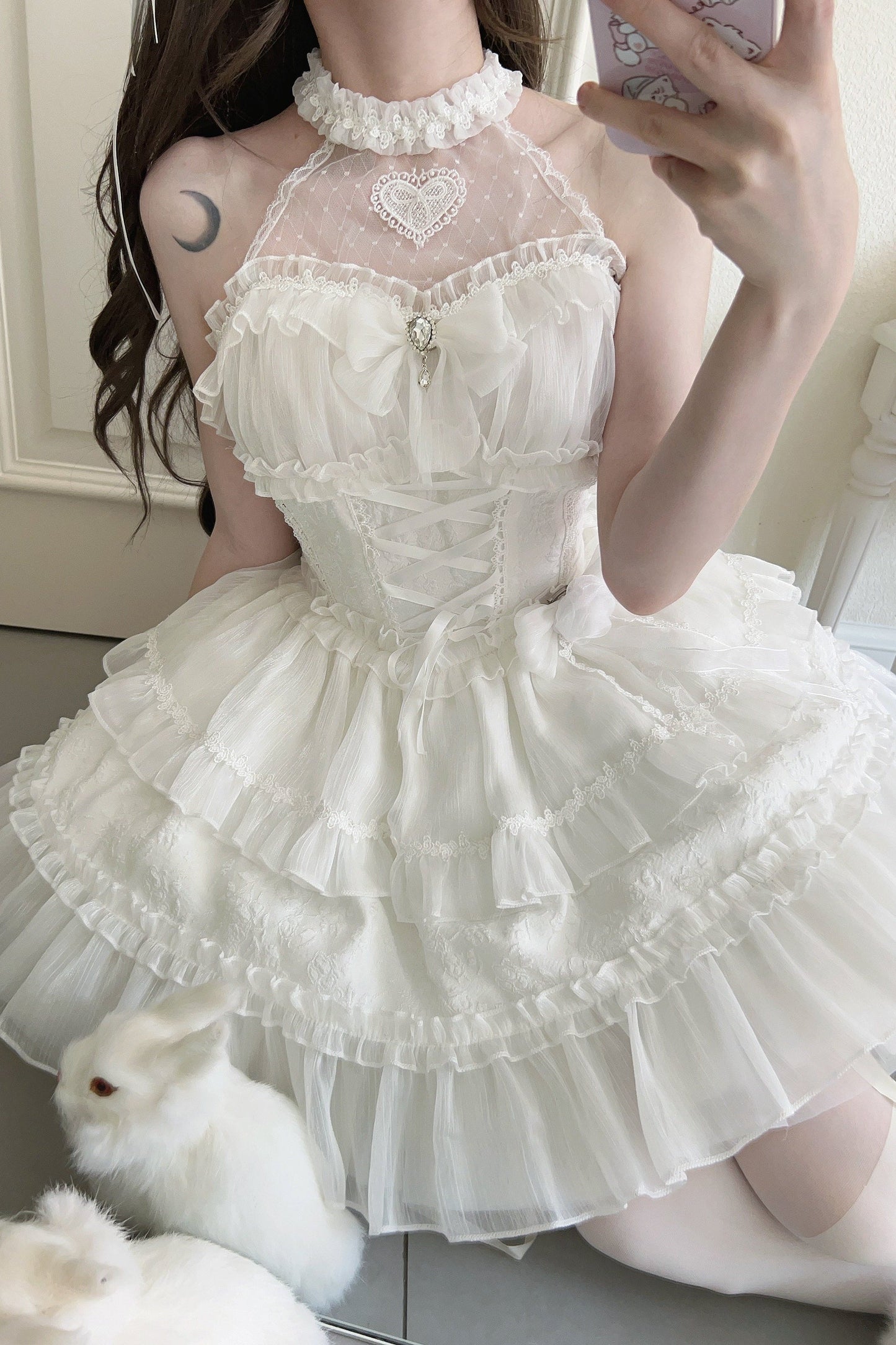 Halter Neck Sleeveless Sugar Lolita Dress