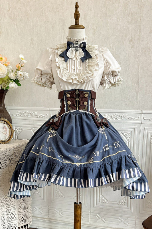 [pre-order] Lolita Retro Shirt + Belt + Skirt