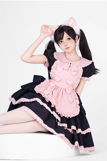 Black Pink Sweet Lolita Set