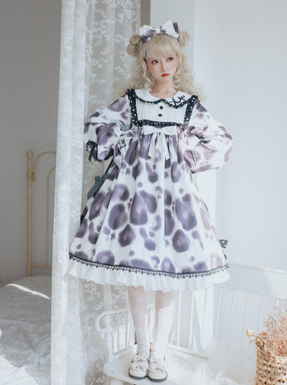 Leopard Dot Voluminous Lolita Dress