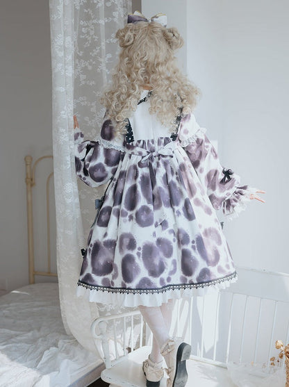 Leopard Dot Voluminous Lolita Dress