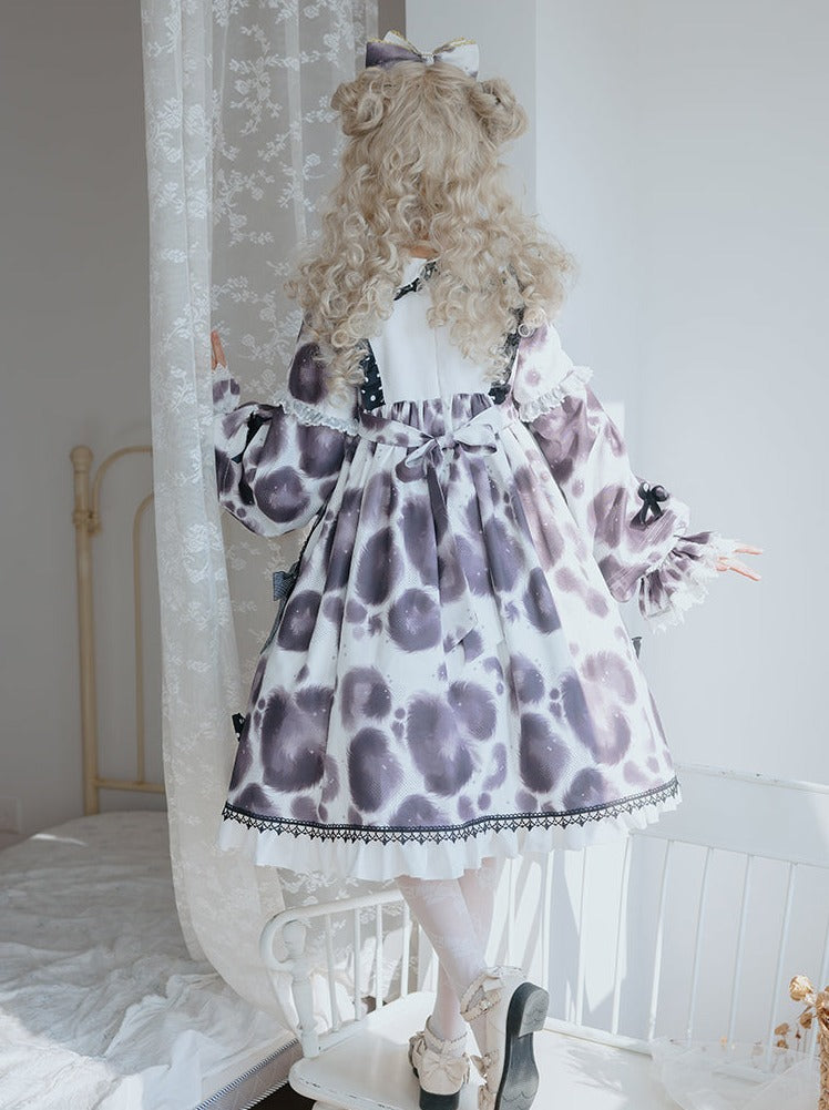 Leopard Dot Voluminous Lolita Dress