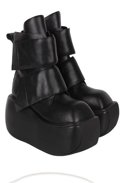 Dark Punk Mid-calf Boots