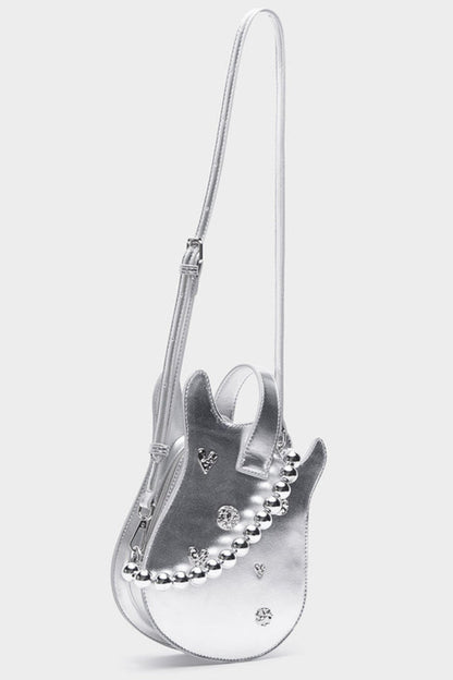 Metal Beads Crossbody Guitar Bag