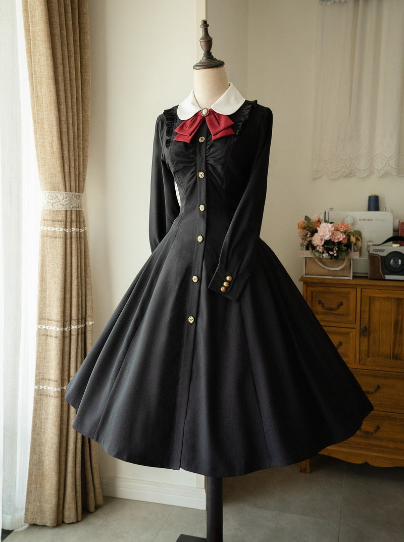 College Classical Retro Stripe Dress