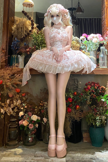 Halter Neck Sleeveless Sugar Lolita Dress