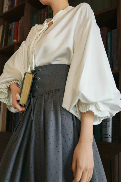 Retro Dream Satin Blouse
