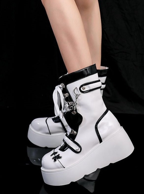 Subculture Mid Calf Half Boots