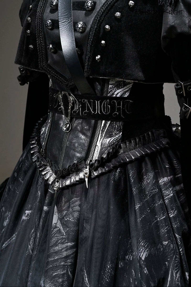 [pre-order Deadline: June 8] Phantom Knight Dark Gothic Military Dress Full Set (jacket + Bustier Top + Skirt)