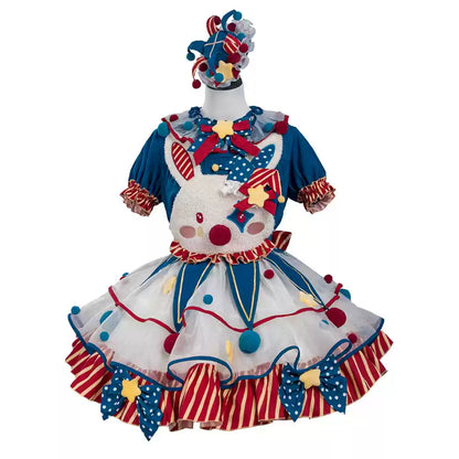 [pre-order] Circus Piero Bunny Dress Set Complete