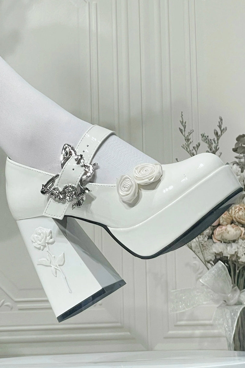 Floating Dreamland Platform Block Heels