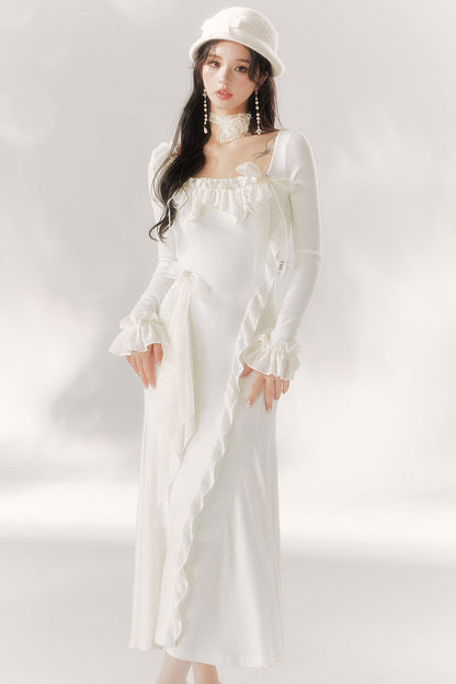 Open-neck Fishtail Dress