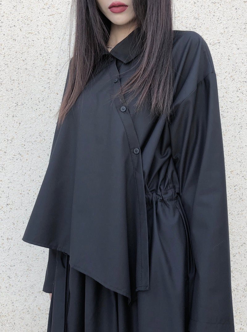 Mode Asymmetric Fake Two Piece Dress
