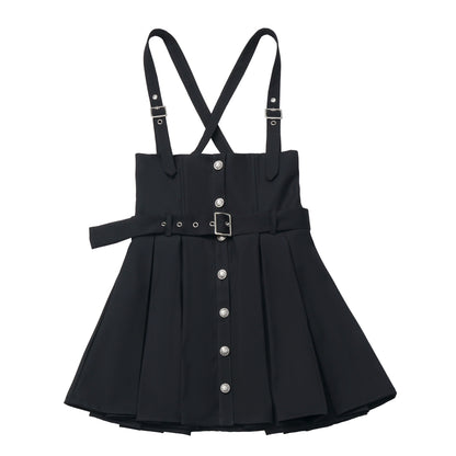 College Jacket + Suspender Skirt + Blouse + Tie