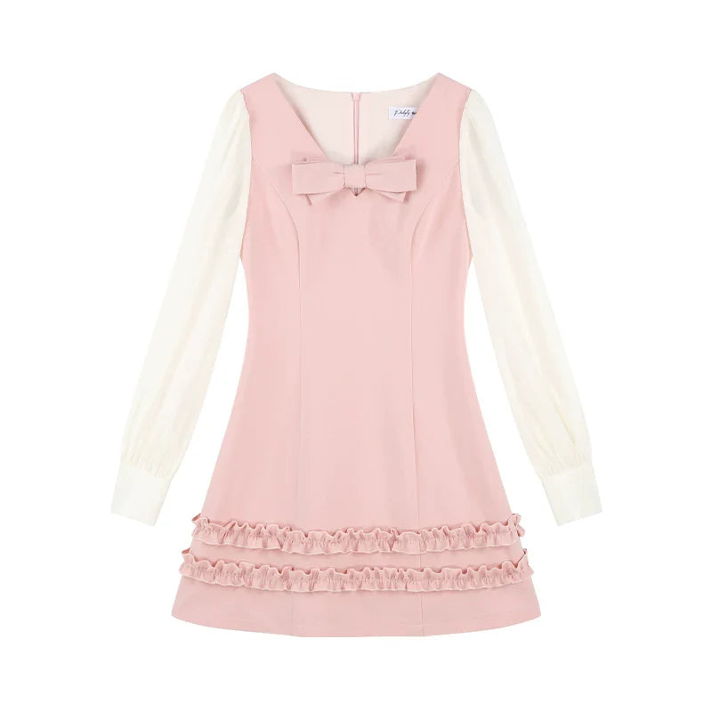 Sweet Pink Ruffle Dress