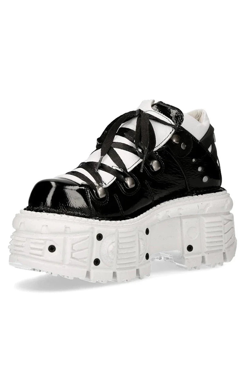 Monochrome Mode Platform Sneakers