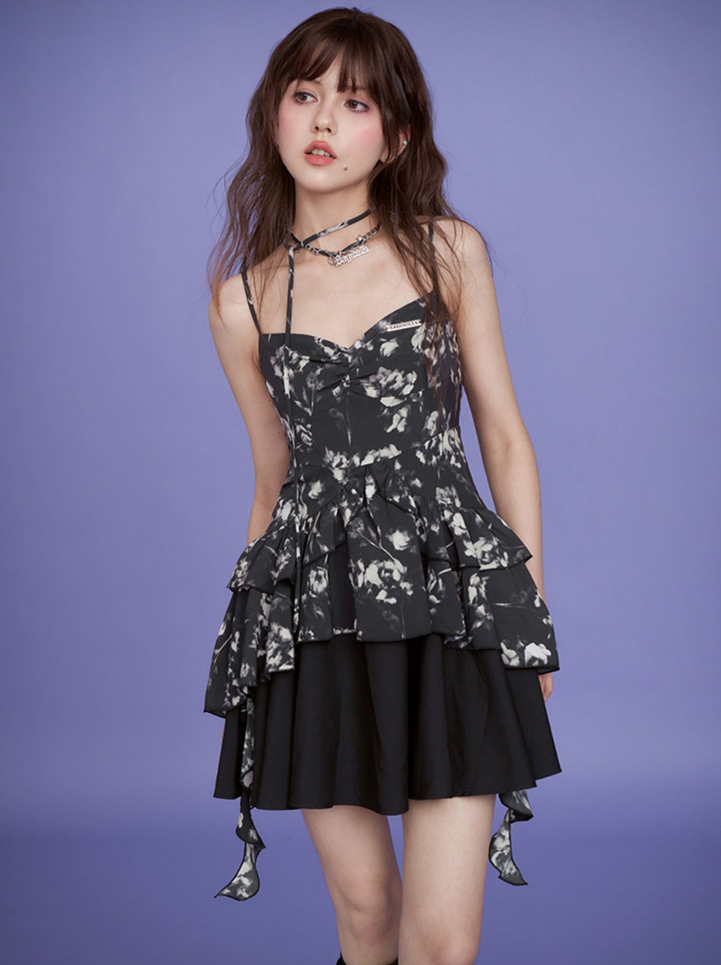 Butterfly Dark Summer Dress