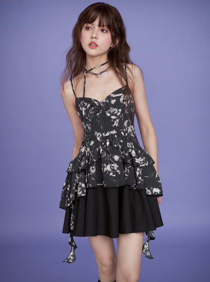 Butterfly Dark Summer Dress