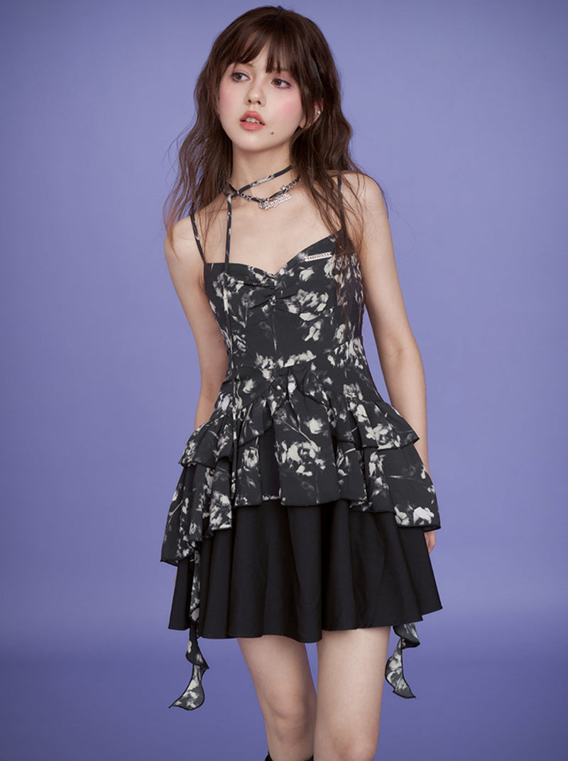 Butterfly Dark Summer Dress