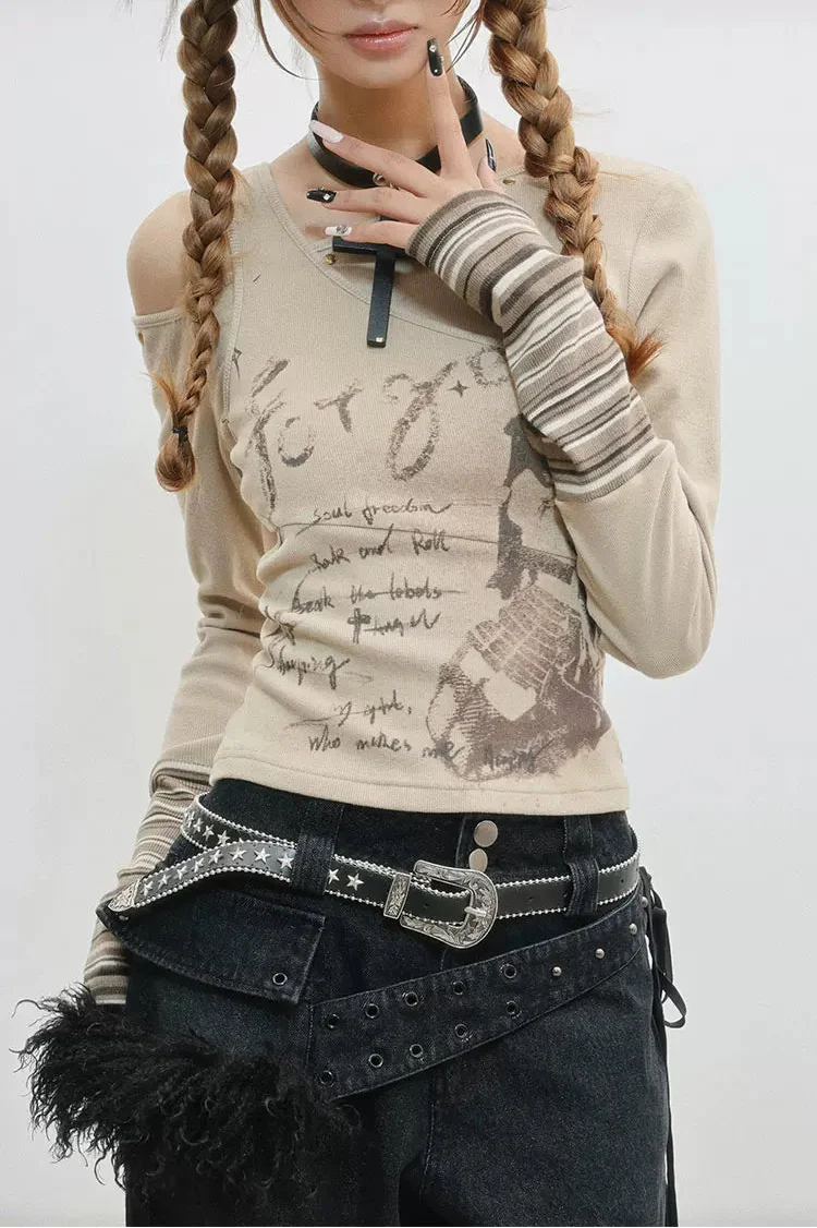 Slim Fit Off Shoulder Top