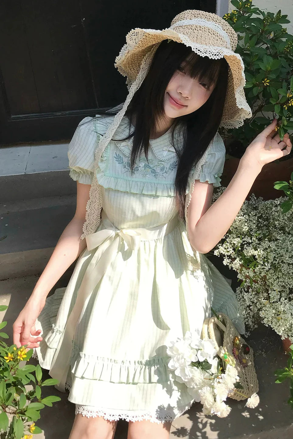 Lace Trim Sweet Dress