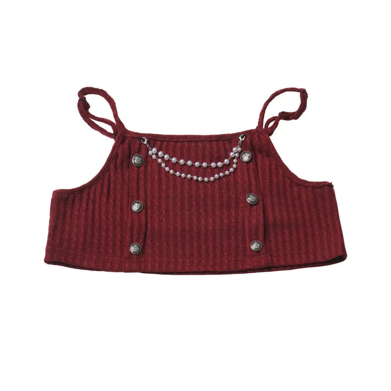 Hooded Top + Shirt + Skirt + Leg Warmers + Vest