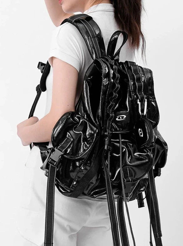 Leather Mode Big Backpack