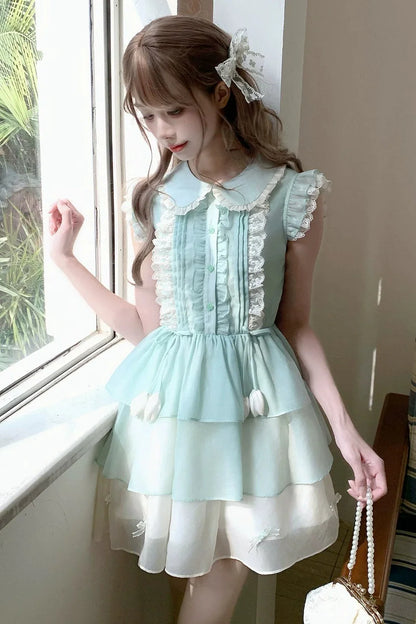 Lily Flying Lace Sleeveless Dress