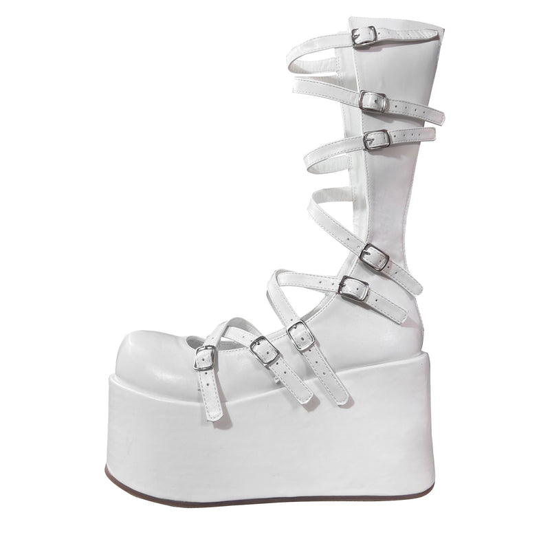 Roman Strap Punk Subculture Y2k Platform Shoes