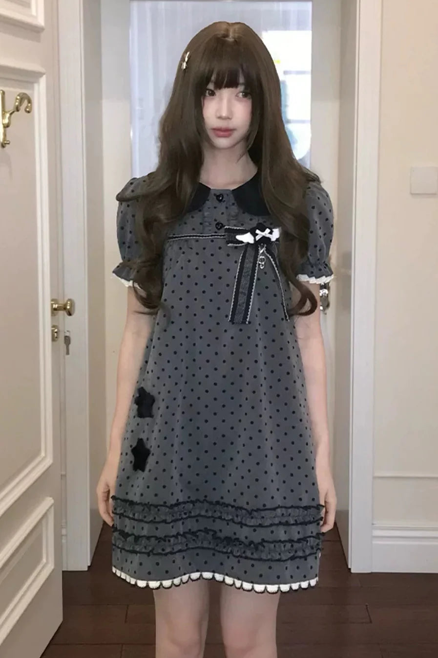 Star Wish Dot Dress + Inner Top