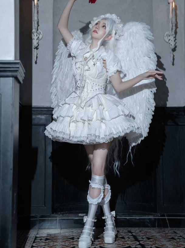 Contract Cross Gothic Short Sweet Dress