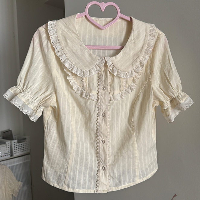 Sweet Cup Ribbon Lolita Skirt + Vest + Shirt + Ribbon + Train