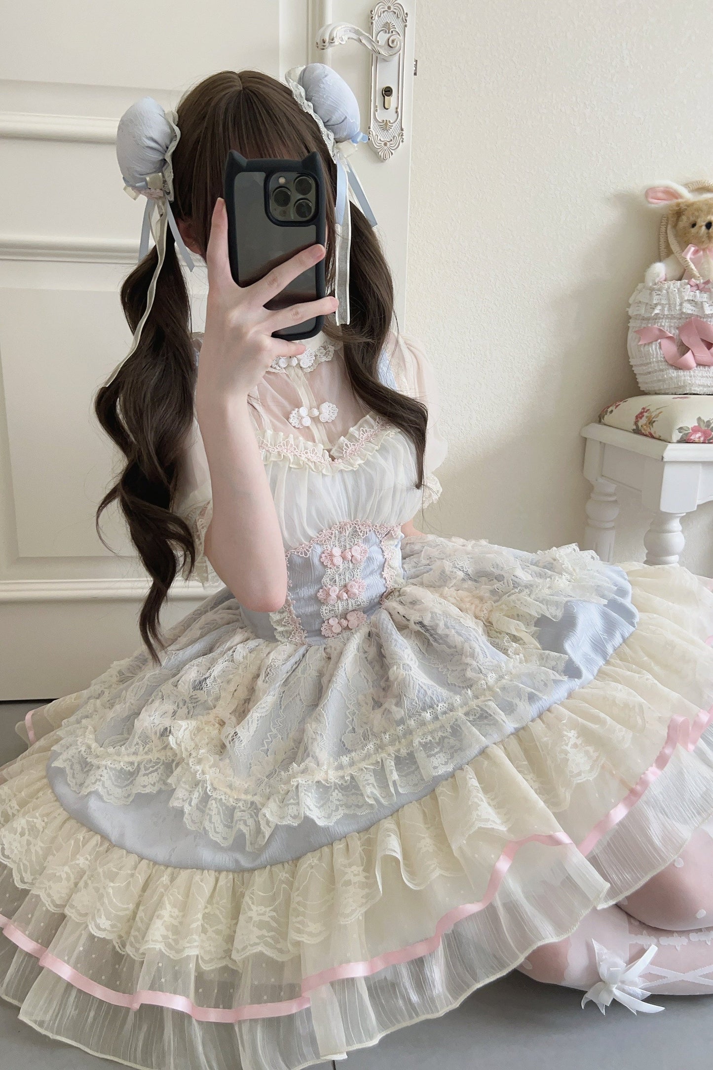 Sweet Girly Ballet Style Lolita Suspender Jsk Dress
